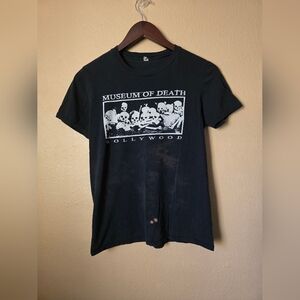 Museum of Death Hollywood oddities Horror Souvenir Shirt Size S Women's Bleached